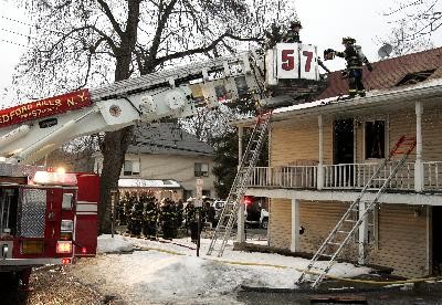 Structure Fire Adams st (photo courtesy Frank Becerra Jr Journal News)  