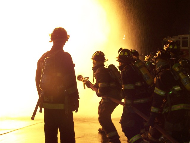 BEDFORD HILLS MEMBERS TRAIN ON THE PROPANE PROPS @ THE WESTCHESTER COUNTY FIRE TRAINING CENTER