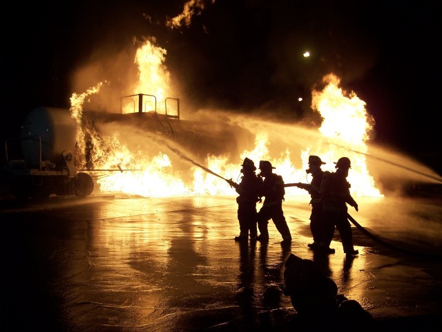 BEDFORD HILLS MEMBERS TRAIN ON THE PROPANE PROPS @ THE WESTCHESTER COUNTY FIRE TRAINING CENTER