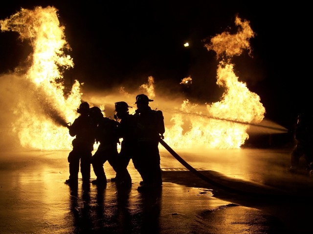 BEDFORD HILLS MEMBERS TRAIN ON THE PROPANE PROPS @ THE WESTCHESTER COUNTY FIRE TRAINING CENTER