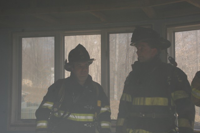 Ex chief Lombardo and Pound Ridge chief Stephen Eidam 
PHOTO TAKEN BY JT. CAMP 