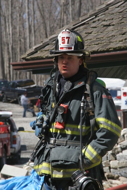 Lt. Bancroft taking time for a photo op
PHOTO TAKEN BY JT. CAMP 